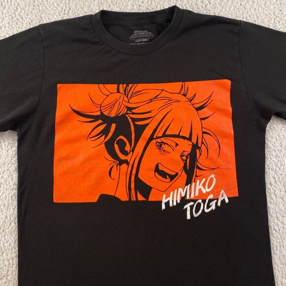 My Hero Academia Himiko Toga Graphic T-Shirt short Sleeve Mens Size M  Black - Picture 2 of 6